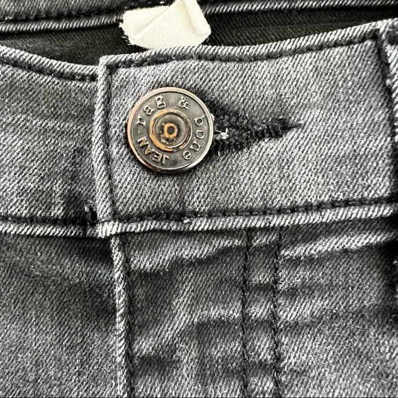 Rag & Bone Shoreditch Skinny Grey Coated Legging Jeans Size 31 - Picture 10 of 11